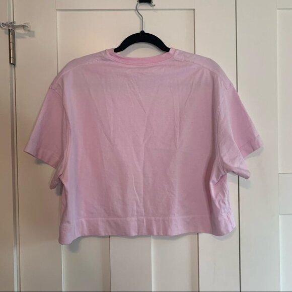 Athleta Pink Cropped Tee Size XS - Picture 5 of 8